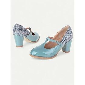 Zwarte Mary Jane-hakken voor dames met gouden bouclé-details, elegant T-bandontwerp voor formele evenementen en kantoorkleding