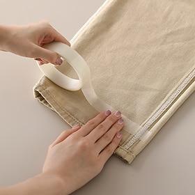 dubbelzijdig klevende zoomband waterdichte reparatietape voor textiel zonder naaien en strijken beige - ideaal voor het vermaken van kleding doe-het-zelf knuts