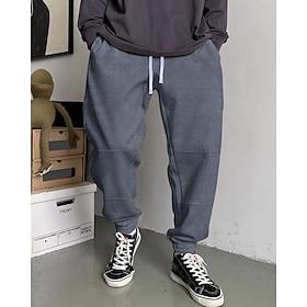 Men's Athletic Pants Sweatpants Joggers Trousers Pocket Drawstring Elastic Waist Plain Comfort Sports Outdoor Daily Fashion Casual Black Dark Gray Micro-elasti