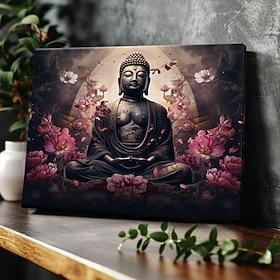 boho buddha led canvas veggkunst led opplyst veggdekor 2aa batteridrevet opplyst canvas print led lys kjøkken soverom eller hjemmeinnredning