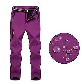 Dames Cargohosen Wandelbroek Tactische broek Militair Winter Buiten Normale pasvorm Thermisch Warm waterdicht Sneldrogend Broeken / Regenbroek / Overbroek Zwar