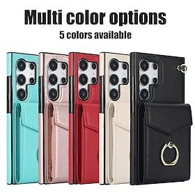 telefoon hoesje Voor Samsung Galaxy S24 S24 Ultra Plus S24 FE S23 S22 S21 S20 Ultra Plus FE A55 5G A14 A54 A73 A53 A33 A72 A12 Achterkant Ringhouder met polsba