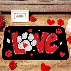 valentinsdag hjerte dørmatte kjøkkenmatte gulvmatte sklisikkert teppe oljetett teppe innendørs utendørs matte soveromsdekor baderomsmatte inngangsteppe