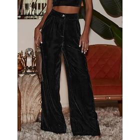 Dame Bred Bukseben kinesisk عادي Full lengde Aprikos Vinter