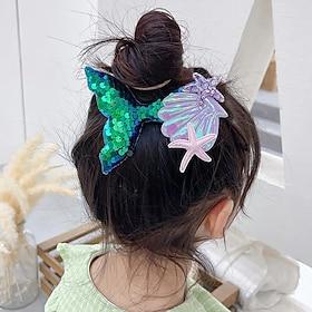 Kids Girls' Active / Sweet Party / Birthday / Daily Mermaid Hair Accessories White / Pink / Blue