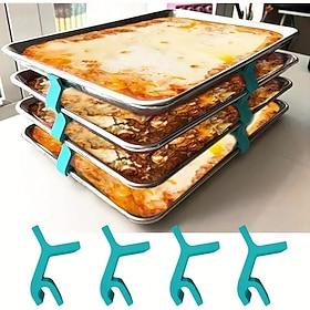 12 stuks herbruikbare bakplaat stapelaars ruimtebesparende multifunctionele trays stapelhouder voor vriesdroger trays
