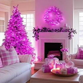 50m/100m rood roze led-lichtsnoer, 400/800 leds el 5mm lichtsnoer voor Valentijnsdag, feestdecoratie 1 set