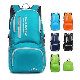 20-35 L Daypack Rucksack Zipper Multi Pocket - Wearable Durable Outdoor Hiking Camping Military Nylon Black Blue Sky Blue