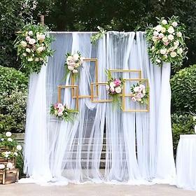 valentinsdag bryllup hvit slør slør drapering draperi stol rygg slør bryllup dekorasjon stol rygg slør tak slør organza mesh