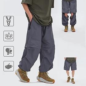 Voor heren Cargohosen Wendbare Hosen Wandelbroek Militair Buiten Normale pasvorm waterdicht Ademend Sneldrogend Broeken / Regenbroek / Overbroek Donker Grijs Z