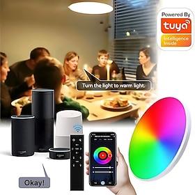 1 set 24 W 20 LED Beads Remote Control / RC Dimmable LED Ceiling Lights RGBWhite 220-240 V Ceiling Commercial Living Room / Dining Room Christmas New Year's