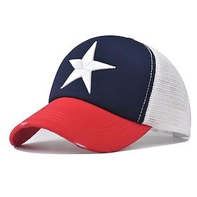 Men's Baseball Cap Sun Hat Trucker Hat Mesh Cap BlackRoyal Blue Black Cotton Adjustable Fashion Daily Wear Festival Stars Casual / Daily
