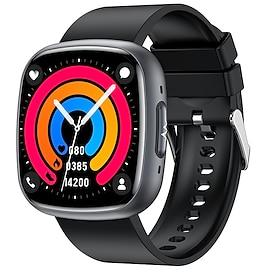 iMosi ET593 Smart Watch 1.75 inch Smartwatch Fitness Running Watch Bluetooth Pedometer Call Reminder Fitness Tracker Compatible with Android iOS Unisex Hands-F