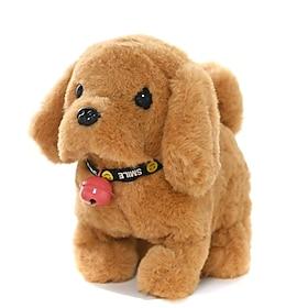 Plush Dog Stuffed Animal Interactive Dog Robot Robotic Dog Barking Touch Control Electronic Pet Robot Puppy Toy Animated Dog for Girl Baby Kid Christmas Gift