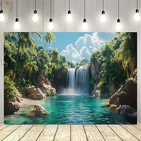 A Plant Lake Landscape Tapestry Wall Art Large Tapestry Mural Decor Photograph Backdrop Blanket Curtain Home Bedroom Living Room Decoration