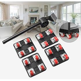 Furniture Mover with Wheels  Lifter Set 360 Swivel Casters 880lbs Capacity Furniture Dolly for Moving Heavy Furniture Refrigerator Sofa Cabinet