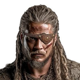Medieval Renaissance Mask Eye Patch Pirate Viking Fancy Dress Men's Pirate Halloween Carnival Performance Party LARP Adults' Eye Mask