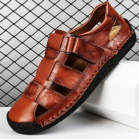 Men's Sandals - Stylish Faux Leather Straps, Perfect for Casual Events and Urban Explorations