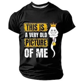 Mens Funny 'Very Old Picture Of Me' Sperm Winner Graphic Short Sleeve T-Shirt