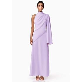 A-Line Cocktail Dresses Elegant Formal Wedding Guest Ankle Length Sleeveless High Neck Stretch Crepe with Ruffles 2025