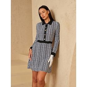 Women's Golf Dress Black Long Sleeve Dress Ladies Golf Attire Clothes Outfits Wear Apparel