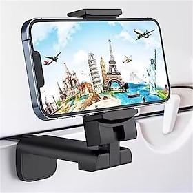 Airplane Travel Essentials Phone Holder Universal Handsfree Phone Mount for Flying with 360 Degree Rotation Accessory for Airplane Travel Must Haves Phone Stan