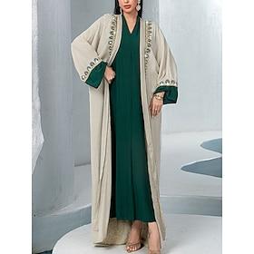 Dress Sets Mother of the Bride Dress Elegant V Neck Floor Length Chiffon Long Sleeve with Sequin Lace 2025