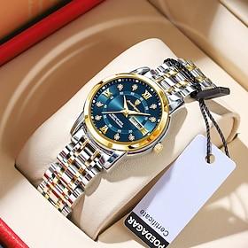 Women Quartz Watch Wristwatch Date Waterproof Alloy Watch