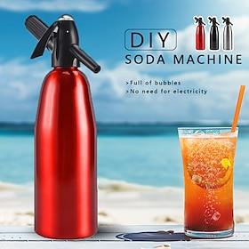 Aluminum Soda Maker Machine Soda Water Machine Household Cola Bubble Milk Tea Gym Sugar Free Drinks