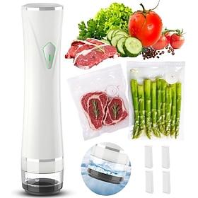 Upgraded Handheld Vacuum Sealer for Food, Portable Vacuum Sealer Machine with Auto-Stop Detachable Filter, 5X Freshness Lock