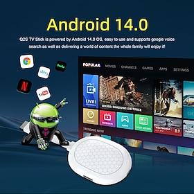 Factory directly Android 14 Allwinner H313 TV stick Mortal Q2S Dongle Support Youtube Wifi6 BT5.0 8K Voice Remote TV BOX