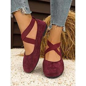 Women's Wide Toe Crisscross Strap Flats – Comfortable Casual Shoes for Daily Wear, Garden Picnics and Farmhouse Weekends