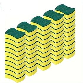 50pcs Cleaning Sponges, Multi-Functional Double-Sided Durable Non-Scratch Scrub Pads for Home Cleaning, Dishwashing, and Premium Kitchen Use, Highly Absorbent