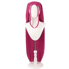Korean Idol Inspired Costume Pop Star Wig Cosplay Wig Anime Wigs Long Straight Hair Accessory for Women Girls
