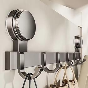 Self-Adhesive No-Drill Suction Cup Bathroom Hooks High-Strength Load-Bearing Hooks For Front Doors Shower Room Coat Racks And Storage Brackets