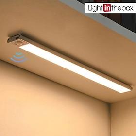 Under Cabinet Lighting, Ultra-thin LED Cabinet Light, Motion Sensor LED Light Bar, USB Rechargeable Side Magnetic Self-adhesive Kitchen Night Light for Wardrob