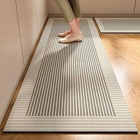 Runner Rug For Kitchen Mat Hallway Kitchen Soft Non-Slip Machine Washable Absorbent Diatom Mud Floor Carpet Wabi Sabi Style Oil Resistant Quick Dry Durable Hom