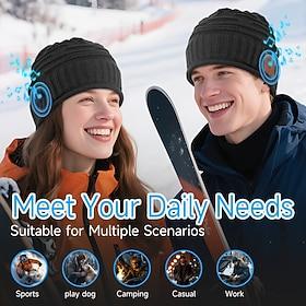 Men's Wireless Hat Valentine's Day Gift for Teenage Boys and Girls  Men's and Women's Adult Teenage Socks  Cool Technology Wireless Music Hat with Earphones fo