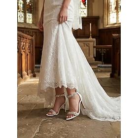 Luxury White Bridal Stiletto Heels for Church  Formal Weddings, Crystal Ankle Strap Open Toe Wedding Shoes for Bride