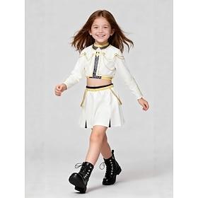 Korean Idol Inspired Pop Star Costume Fancy Dress Virtual Idol for Girls' Kids Halloween Carnival Performance Comic Con Anime Expo