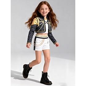 Korean Idol Inspired Pop Star Outfits Movie Fashion Cosplay Costume Virtual Idol for Girls' Kids Halloween Carnival Party School