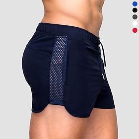 Men's Running Shorts Athletic Shorts Gym Shorts Marathon One-third Shorts Ranger Panty Bottoms Athletic Summer Spring Fall Spandex Quick Dry Soft Moisture Wick