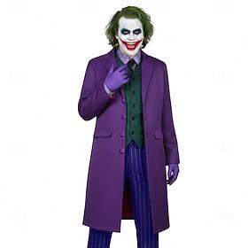 Joker Clown Cosplay Costume Suits  Blazers Fancy Dress Costume Party for Men's Adults' Halloween Carnival Performance Party