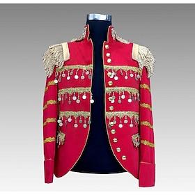 Retro Vintage Rococo Coat Masquerade Circus Jacket Long Sleeves Prince Aristocrat Fancy Dress Men's Carnival Masquerade Event / Party Adults' Coat Fall  Winter
