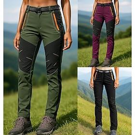 Women's Hiking Pants Trousers Waterproof pants Softshell Pants Patchwork Summer Spring Autumn / Fall Outdoor Regular Fit Waterproof Windproof Bottoms Pocket Bl