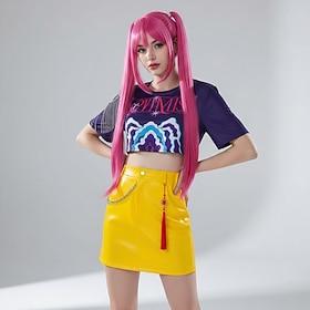 Kpop Inspired Korean Idol Inspired Pop Star Costume Fancy Dress Virtual Idol for Women's Adults Halloween Carnival Performance Comic Con Anime Expo