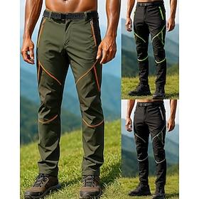 Men's Hiking Pants Trousers Waterproof pants Softshell Pants Spring Autumn / Fall Outdoor Regular Fit Waterproof Windproof Bottoms Pocket Army Green Green Camp