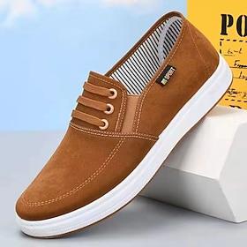 Men's Faux Leather Slip-on Sneakers, Lightweight and Stylish, Perfect for Casual Outfits and Everyday Wear