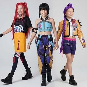 Korean Idol Inspired Pop Star Cosplay Costume Cosplay Wigs Cosplay Costume for Girls' Kid's Christmas Halloween Children's Day Comic Con School Event Dress Up
