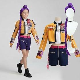 Kpop Inspired Korean Idol Inspired Pop Star Cosplay Costume Cosplay Wigs Cosplay Costume for Girls' Kid's Halloween Children's Day Masquerade